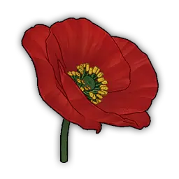 File:Red Poppy Paper Flower icon.png