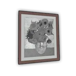 Vase with Twelve Sunflowers (BW) icon.png