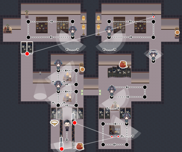 Villa Courtyard- Labyrinth Pavilion 3 (Way of Mystery) Map.png